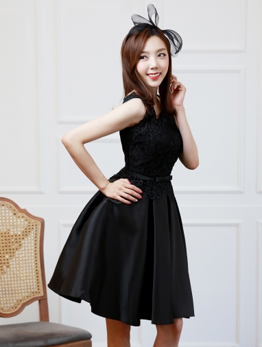 [대여] 미란다 드레스 (블랙)  